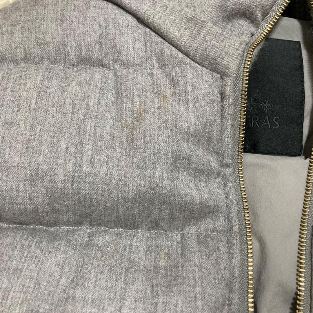 14098タトラス ルセラ ファー ダウンベスト グレー LTA184572 S