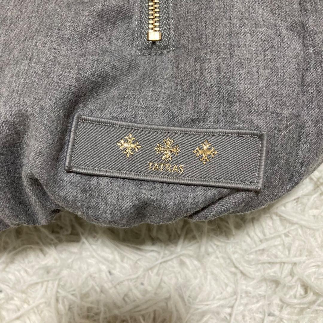 14098タトラス ルセラ ファー ダウンベスト グレー LTA184572 S