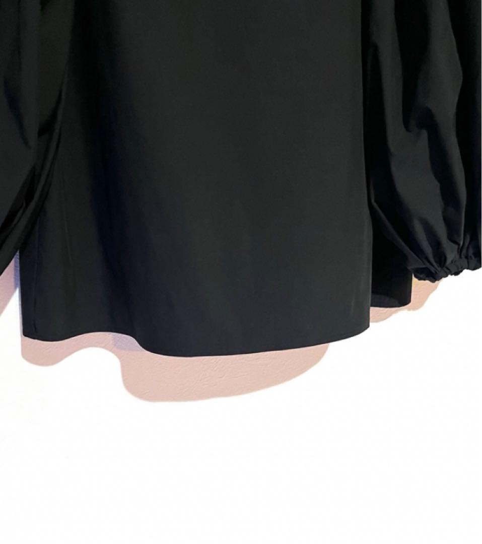 CELERI 2025SS パフスリーブシャツ　黒　ドゥーズィエムクラス