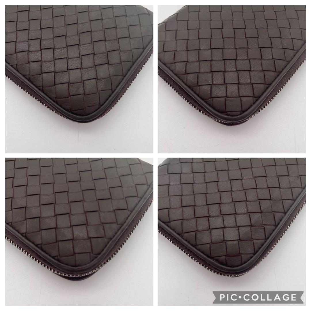 BOTTEGAVENETTA ボッテガヴェネタイントレチャート 長財布 ブラウン