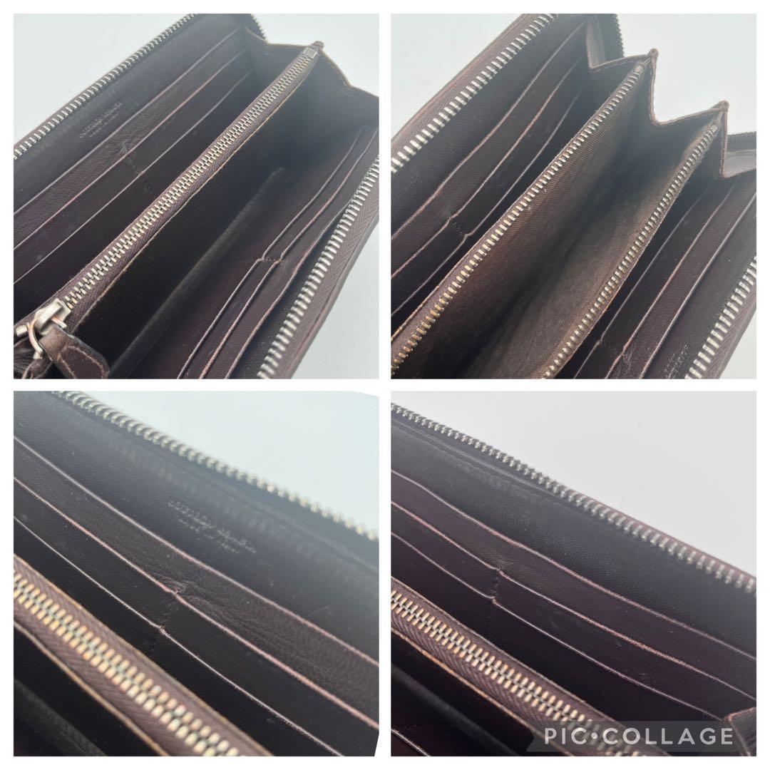 BOTTEGAVENETTA ボッテガヴェネタイントレチャート 長財布 ブラウン