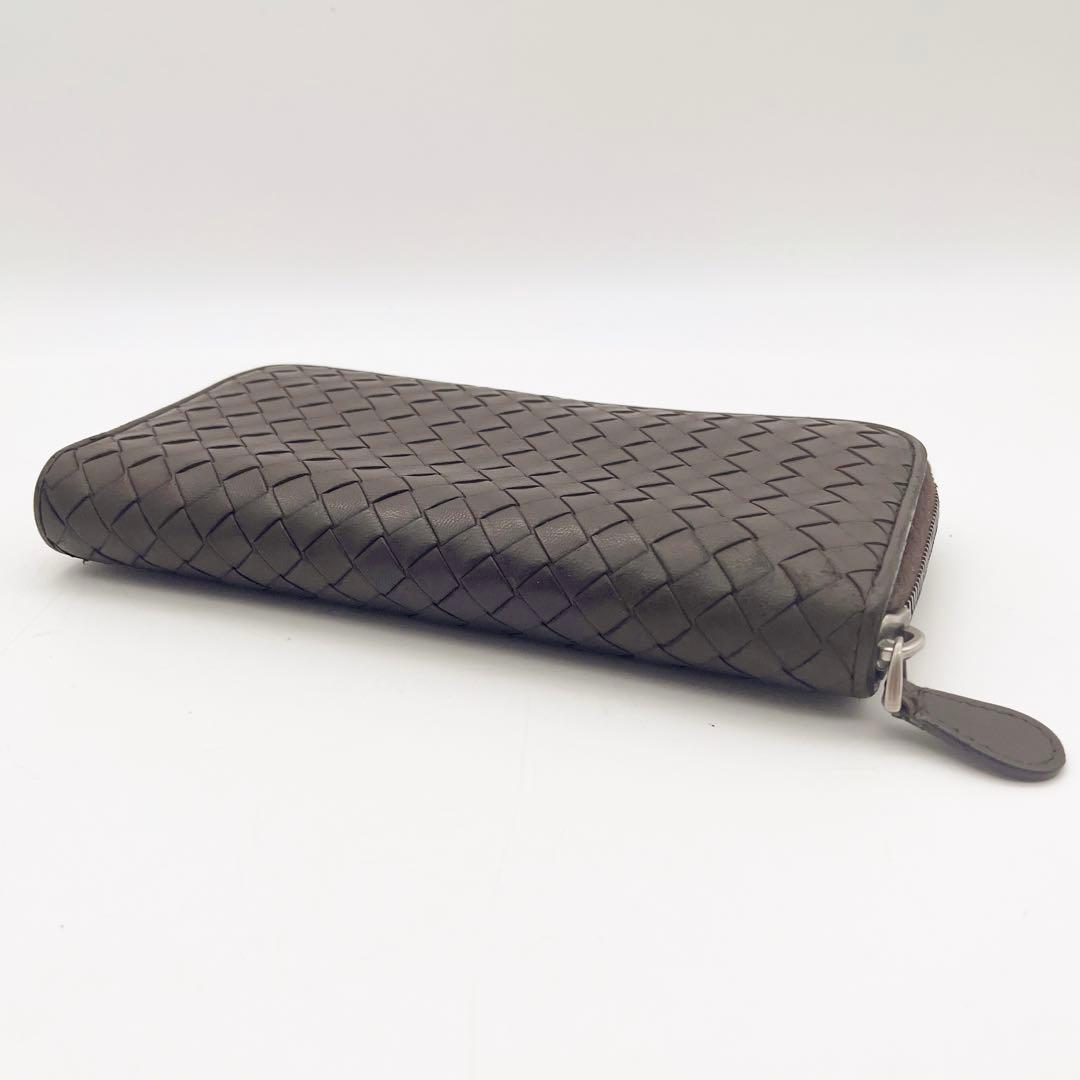 BOTTEGAVENETTA ボッテガヴェネタイントレチャート 長財布 ブラウン