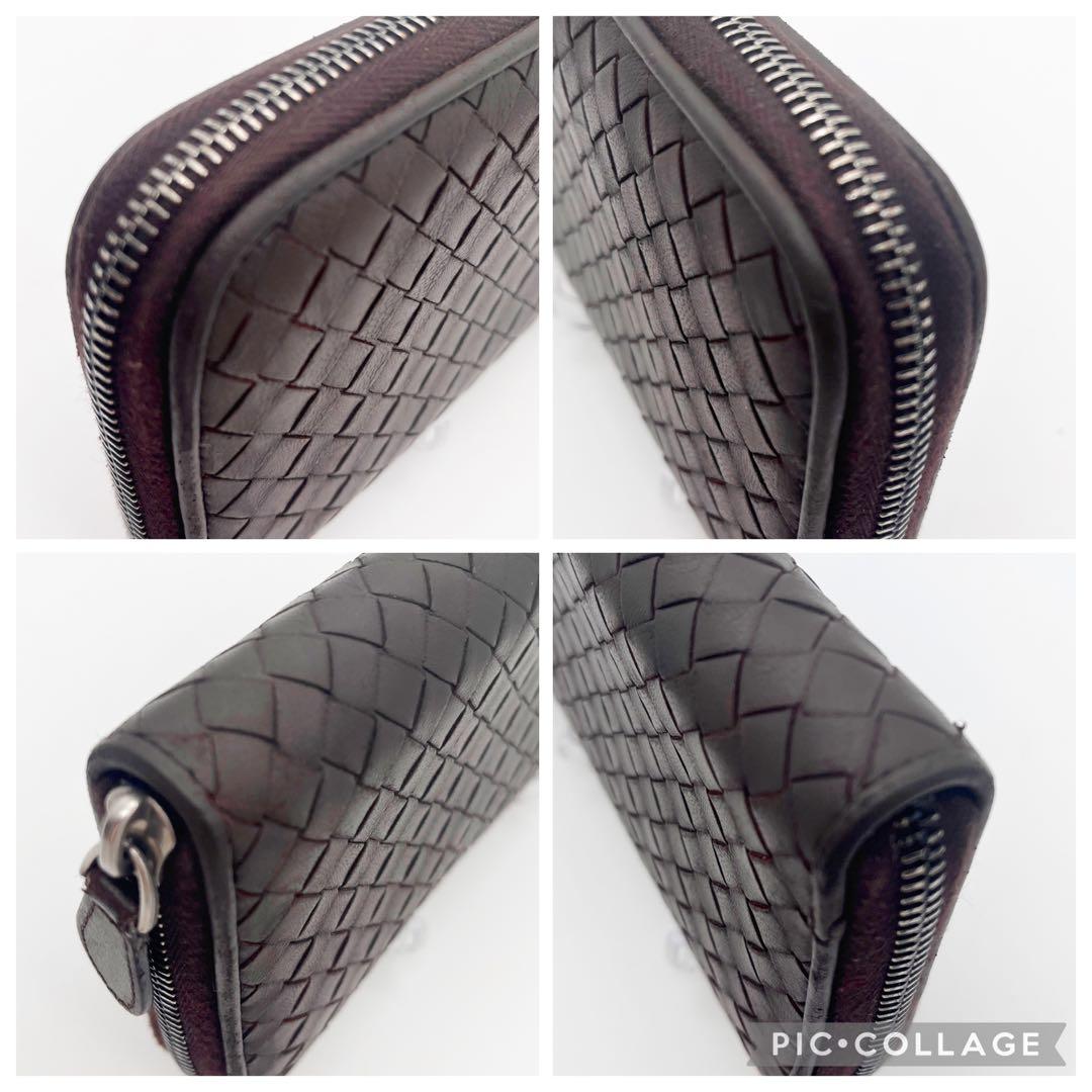 BOTTEGAVENETTA ボッテガヴェネタイントレチャート 長財布 ブラウン