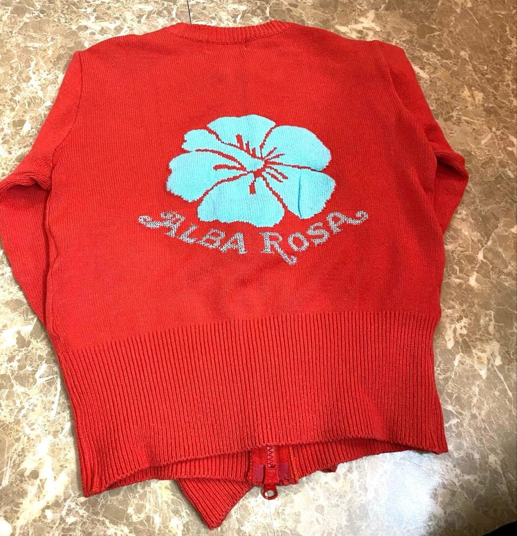 美品☆ALBA ROSA☆ハイビスカス柄カーディガン☆平成ギャル☆y2k
