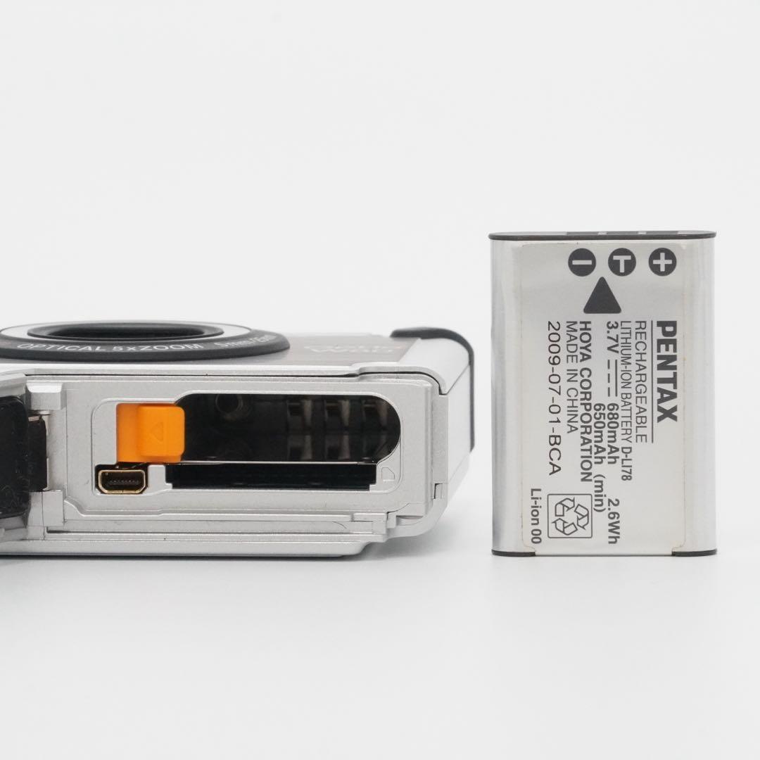 PENTAX optio W80 グレー 防水カメラ