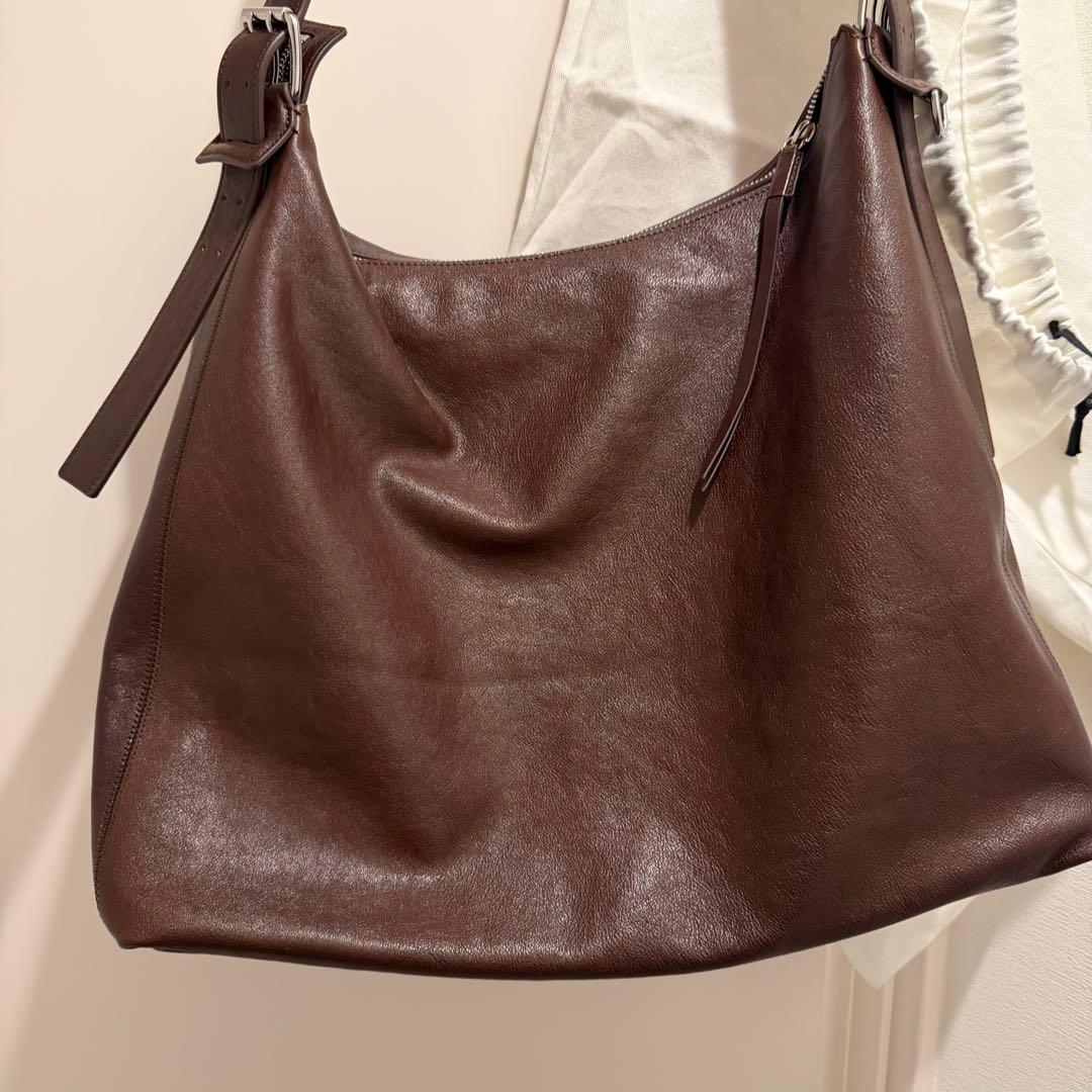 LEMAIRE BELTED HOBO BAG 　ダークブラウン