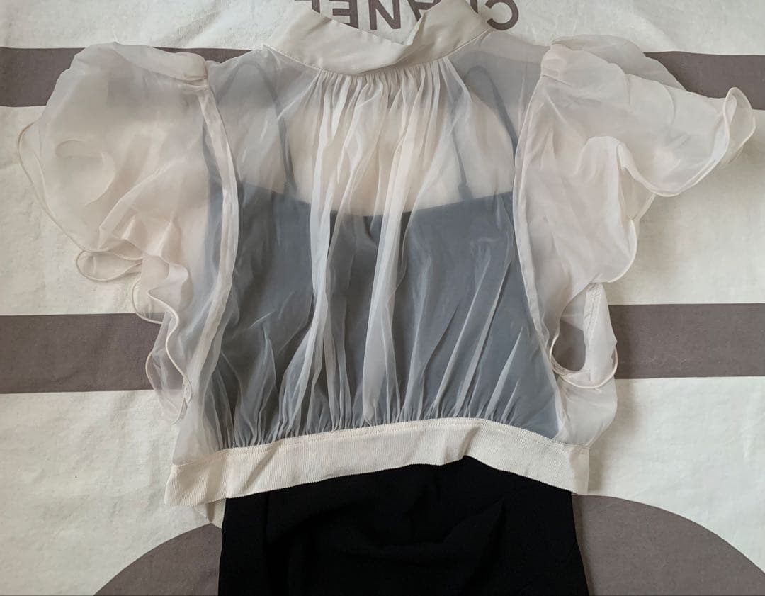 スナイデル ボレロセットドレス 黒 シースルーオケージョンパーティー結婚式