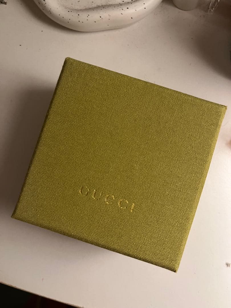 【美品】GUCCI GGロゴ クリスタル ピアス(片耳用)