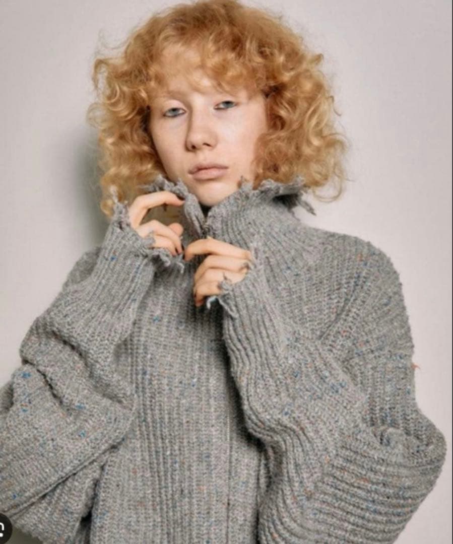 トップス MAISON SPECIAL 2way Front Zip Knit Wear