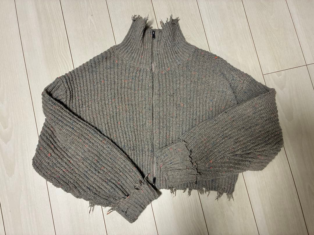 トップス MAISON SPECIAL 2way Front Zip Knit Wear