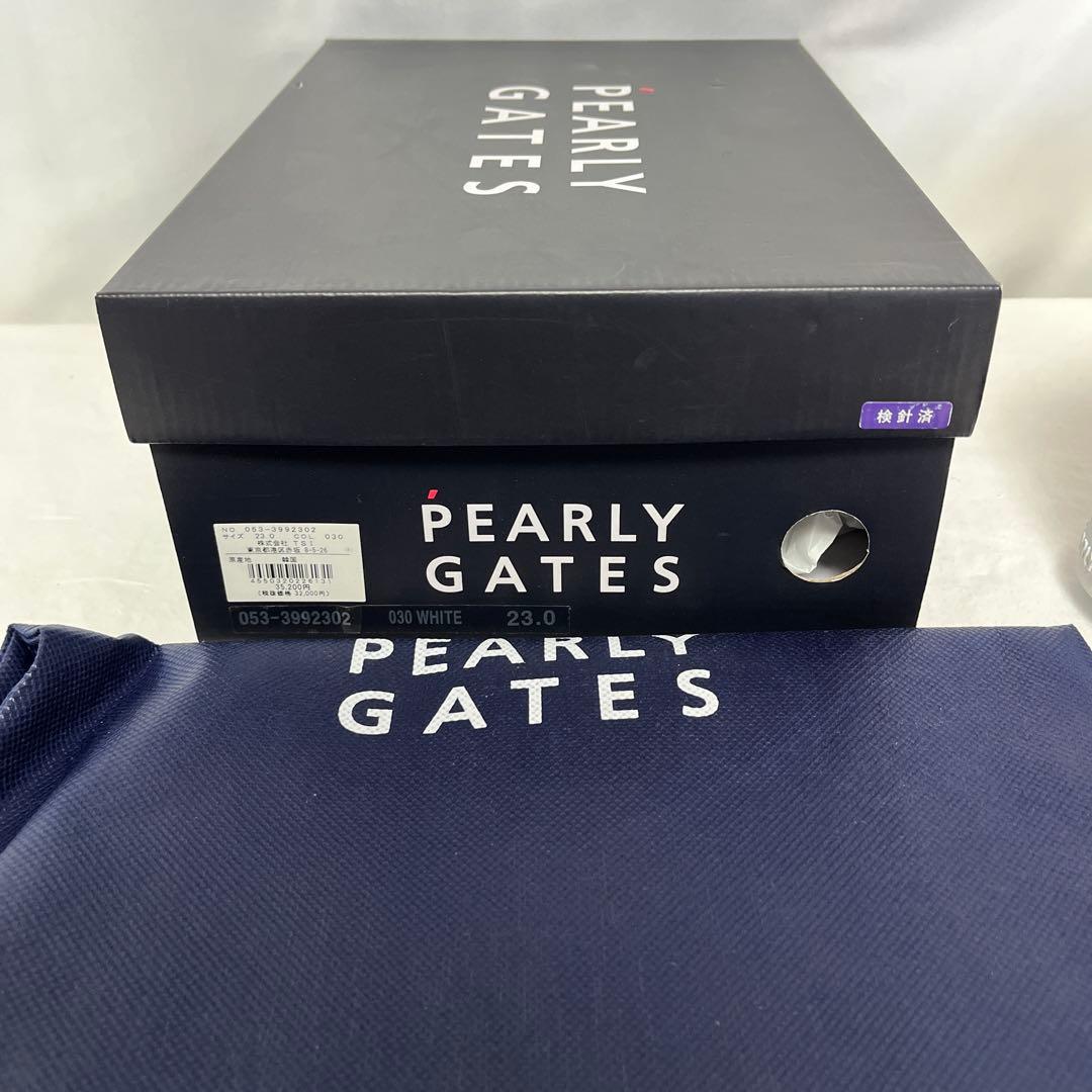 新品 PEARLY GATES ハイカット ゴルフシューズ 白23cm