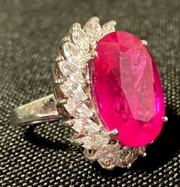 マダガスカル産 ピンクルビー（22.3CT）SV925 リング 指輪