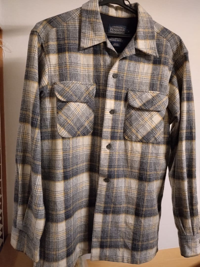 PENDLETONペンドルトン　ボードシャツ　チェックシャツ　ベージュ　アメカジ