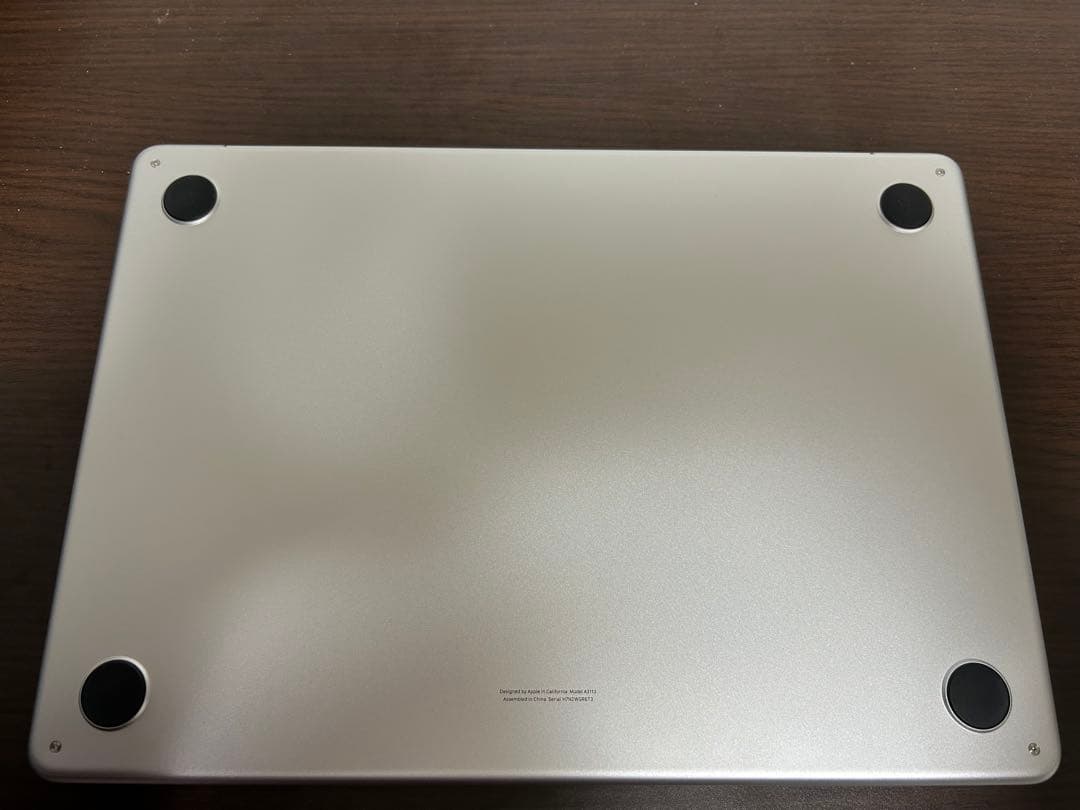 シルバー MacBook air m3 2024 13インチ