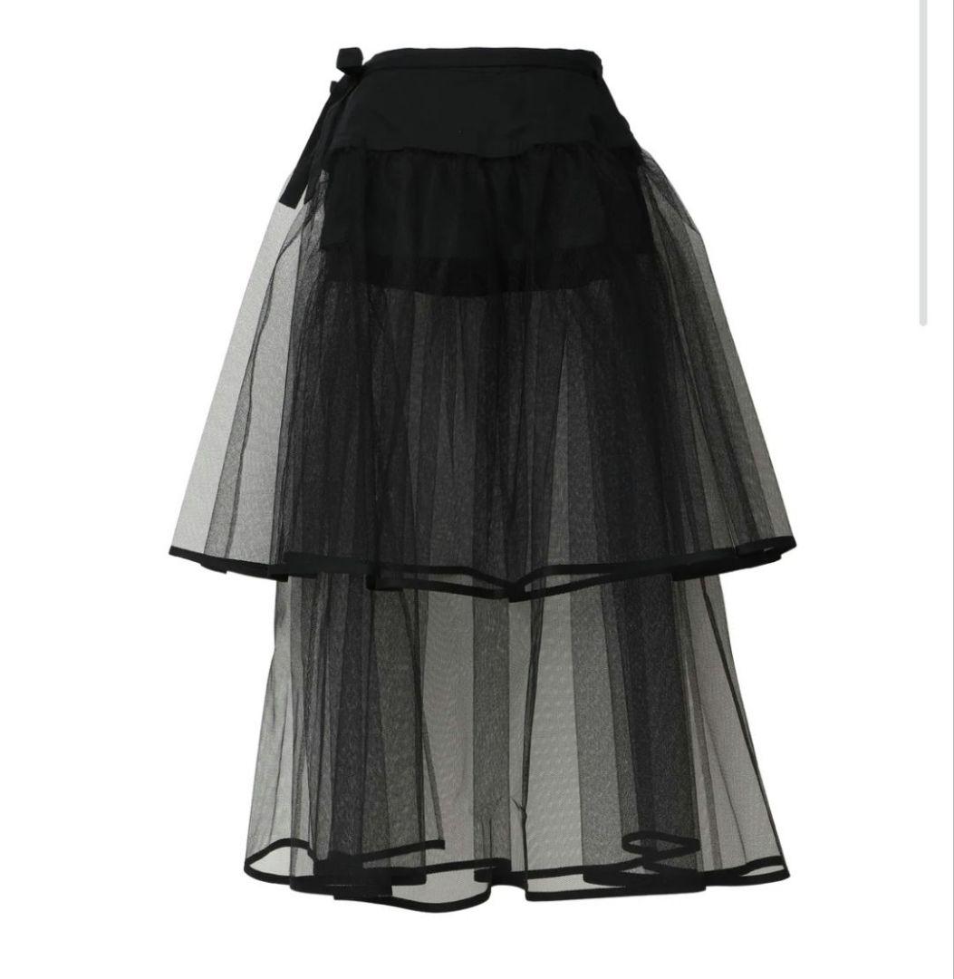 LUDLOW ブラック フレアロングスカート