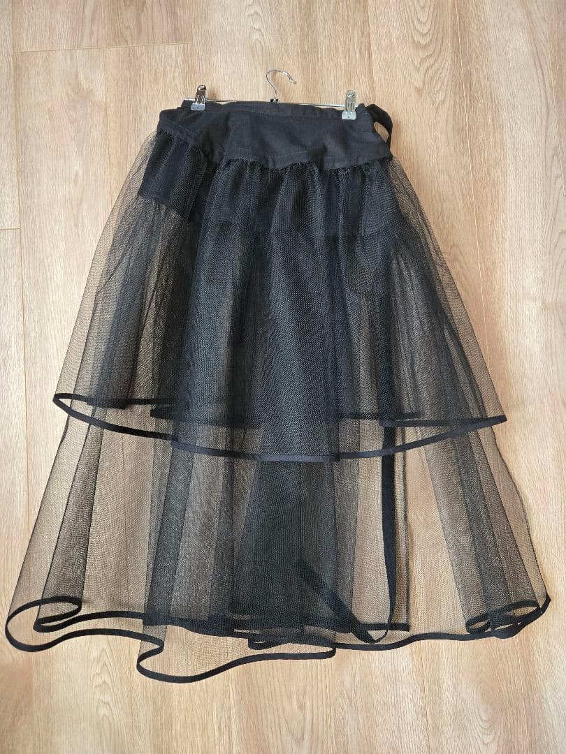 LUDLOW ブラック フレアロングスカート