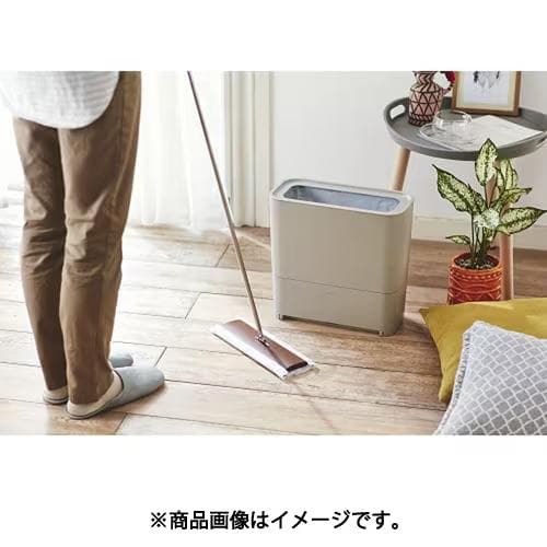 【未使用品】BRUNO ゴミ箱型フローリングクリーナー グレージュBOE093