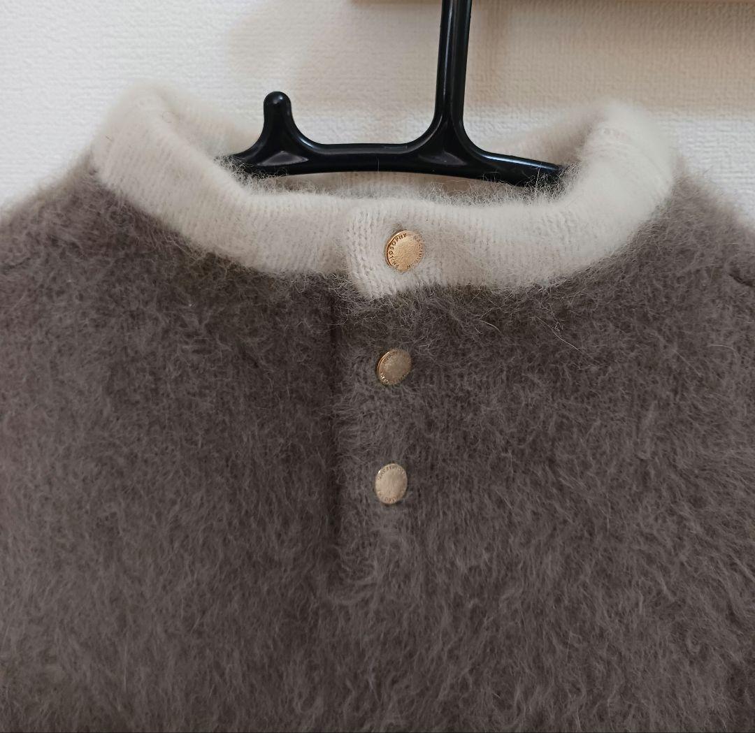 Cleric Collar Knit フォックスカシミヤ