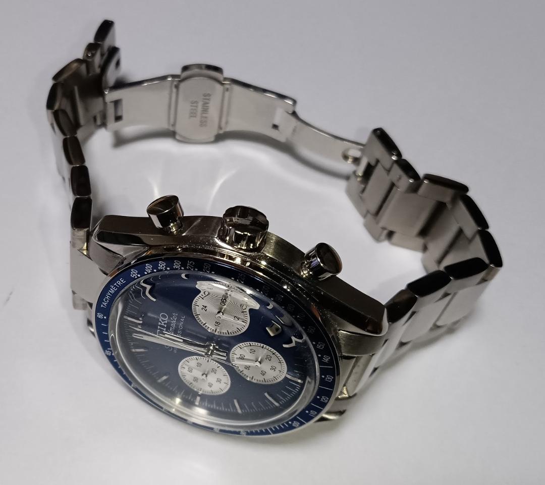 SEIKO SPEEDMASTER 青 時計店でパーツから組んでもらいました