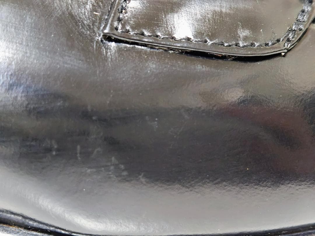 未使用品 フェラガモ ガンチーニ レザー ローファー シューズ 7.5 ブラック