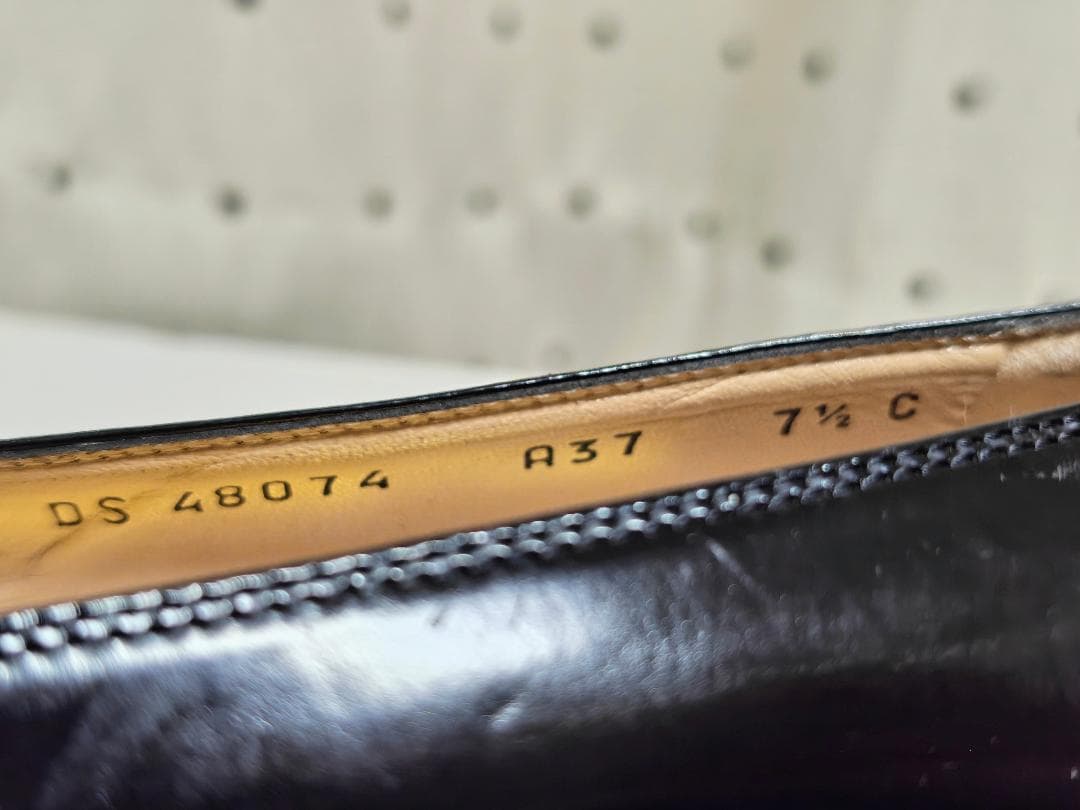 未使用品 フェラガモ ガンチーニ レザー ローファー シューズ 7.5 ブラック