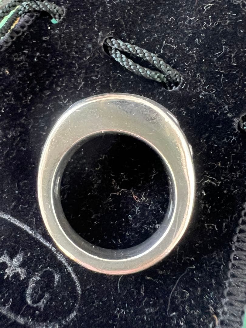 90s A&G silver925×18k クロスポイントリング