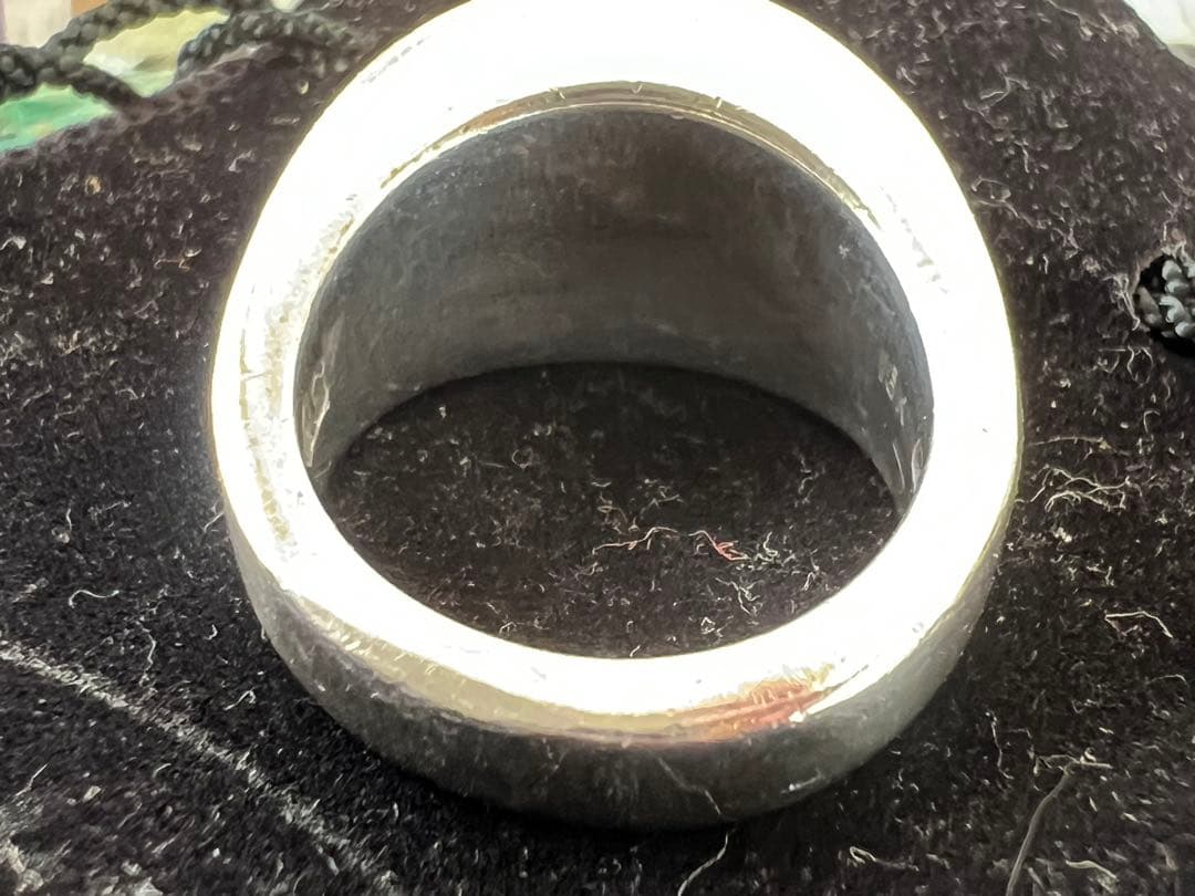 90s A&G silver925×18k クロスポイントリング