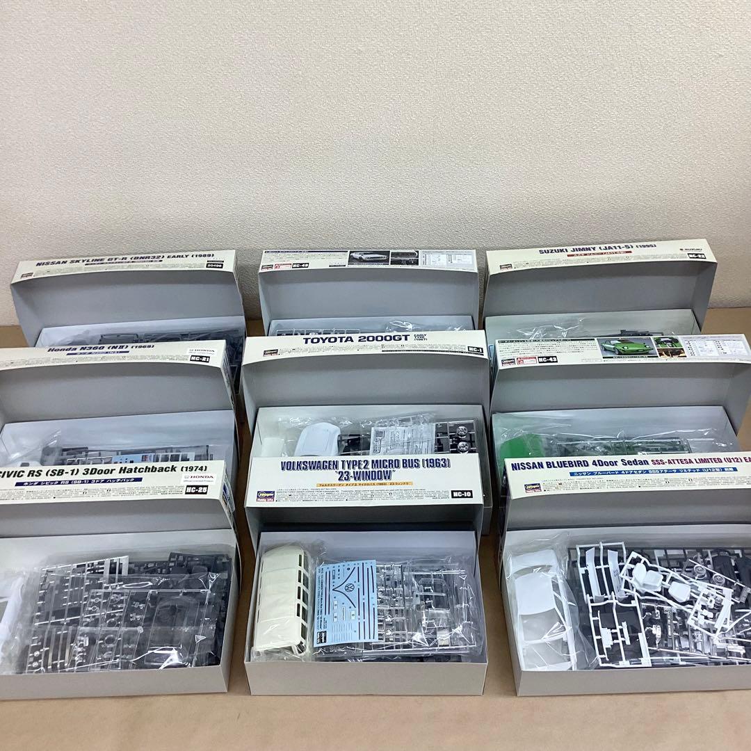 ハセガワ 1/24スケール 旧車・名車プラモ9個セット 未組立品