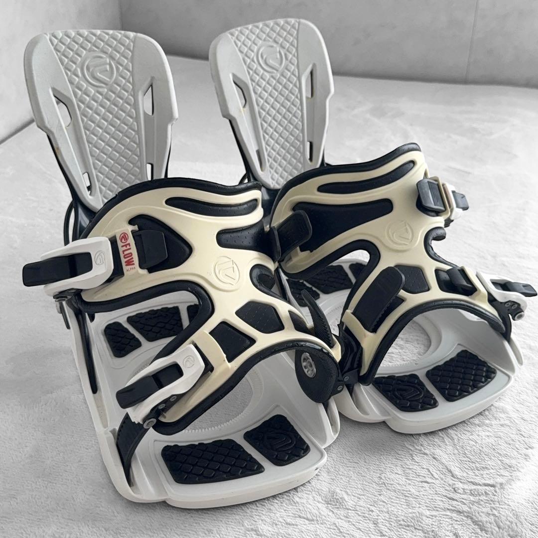 FLOW フロー スノーボード ビンディング ALPHA LG ホワイト
