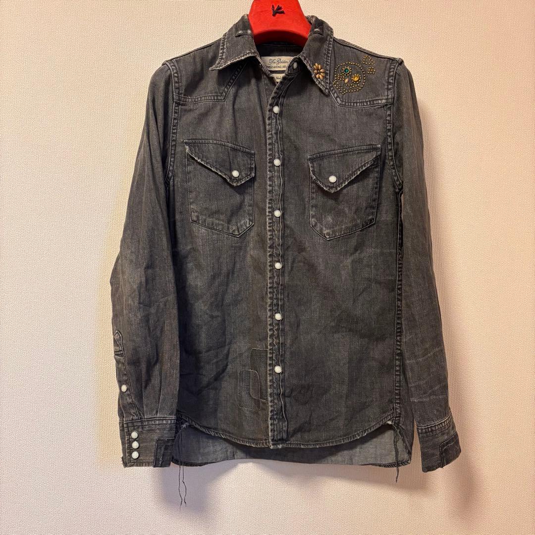 【希少】REMI RELIEF レミレリーフ ウエスタンシャツ　デニムシャツ