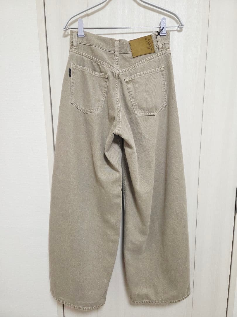 ⭕新品、未使用、値札つき⭕アパルトモン☆ハイクレ☆ベージュデニム