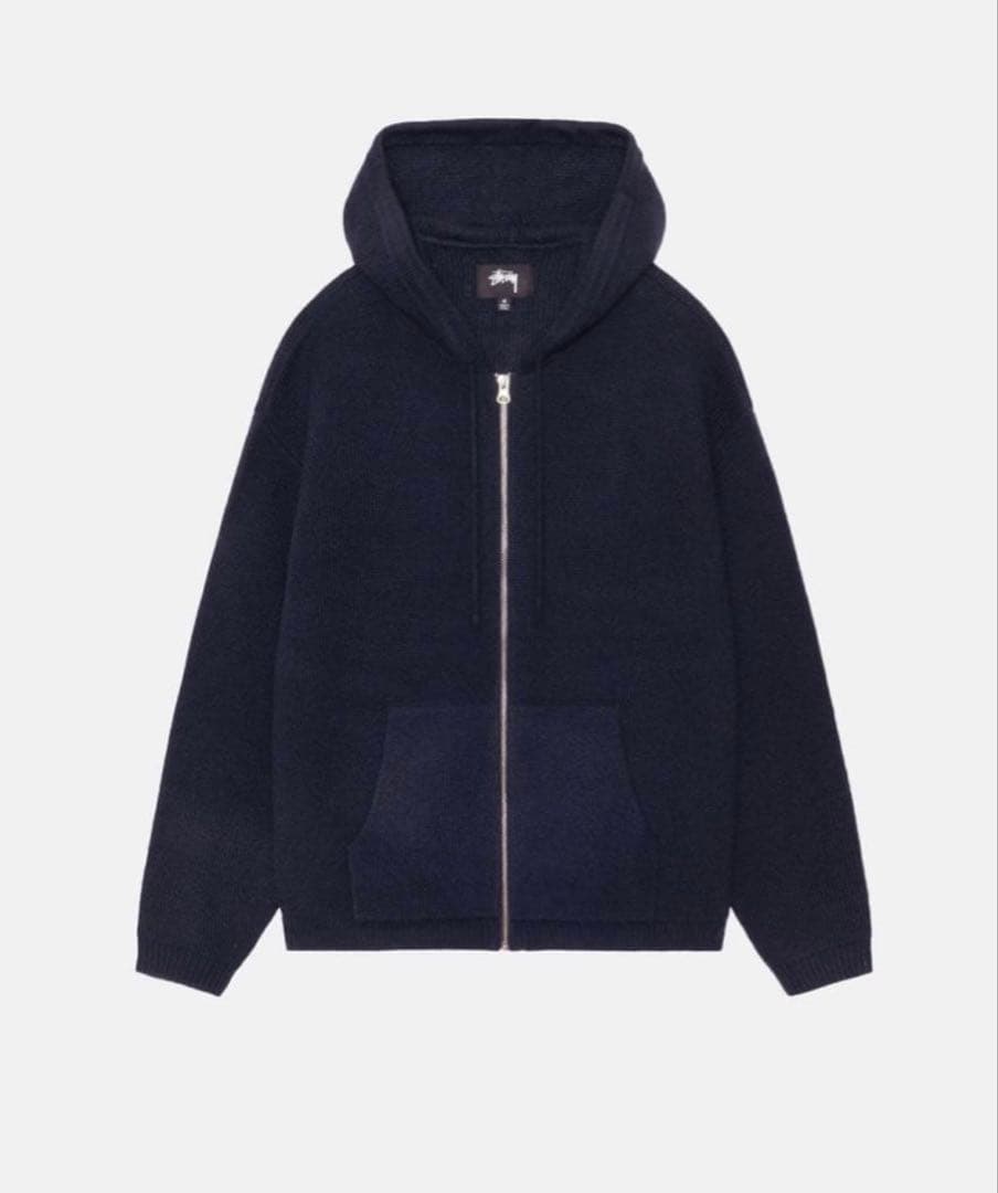 トップス HOODED ZIP SWEATER stussy