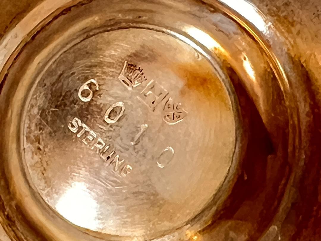 シルバーSTERLING のカトラリースタンド　スターリングシルバー汚れあり