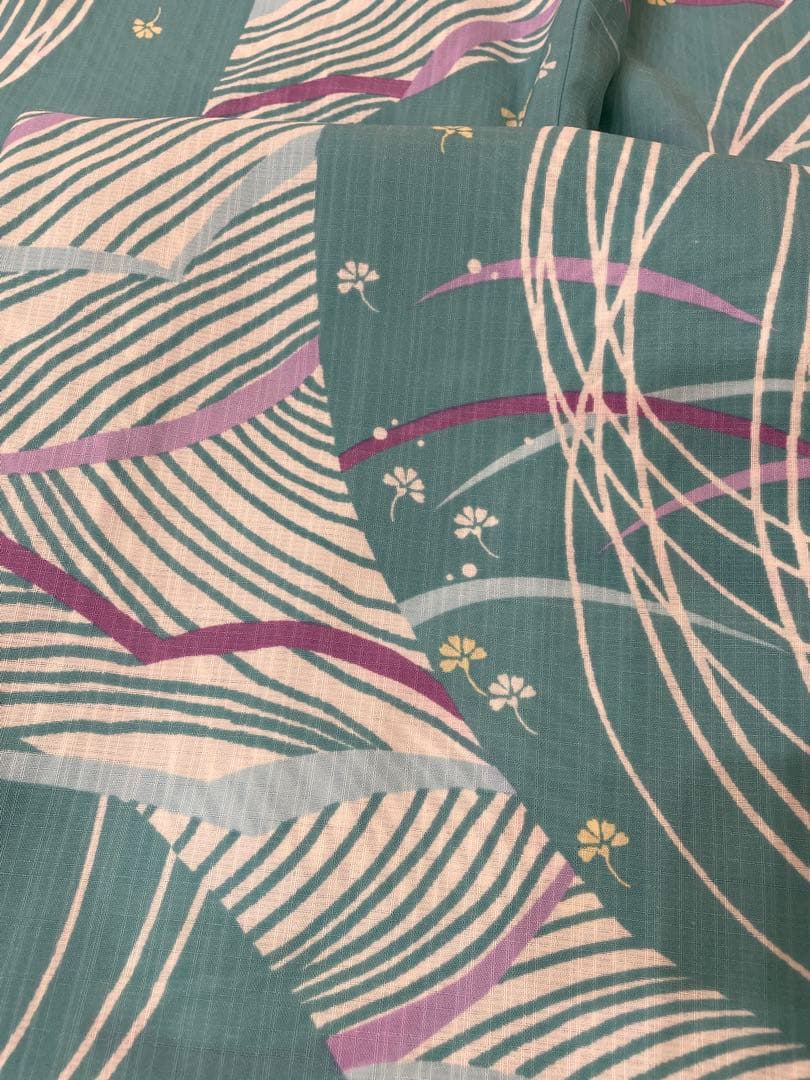 【きものやまと】浴衣＋帯セット 一度着用のみ 美品 上質 大人浴衣