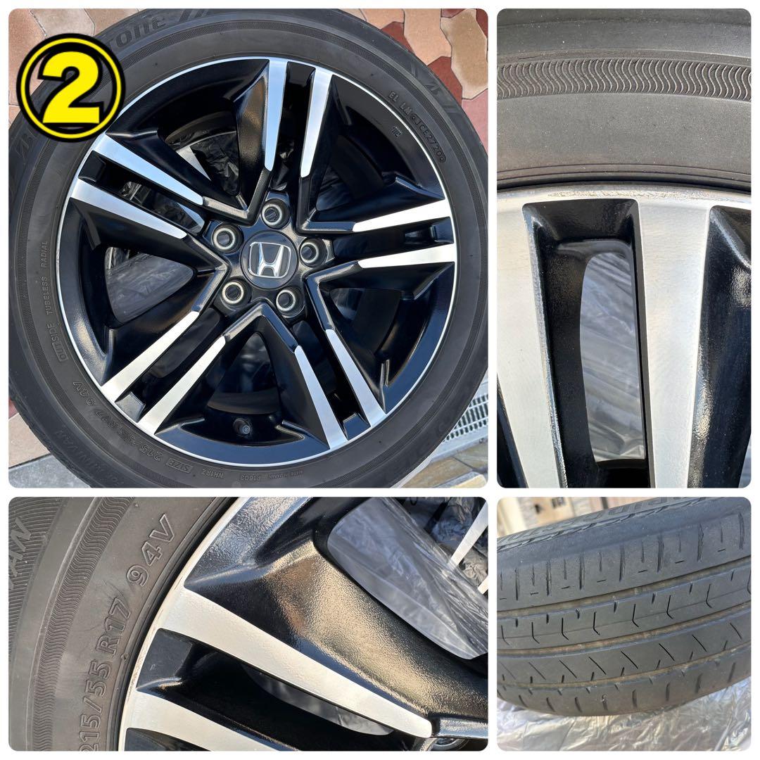 オデッセイ ハイブリッド 純正ホイール 17インチ 4本 215/55R17