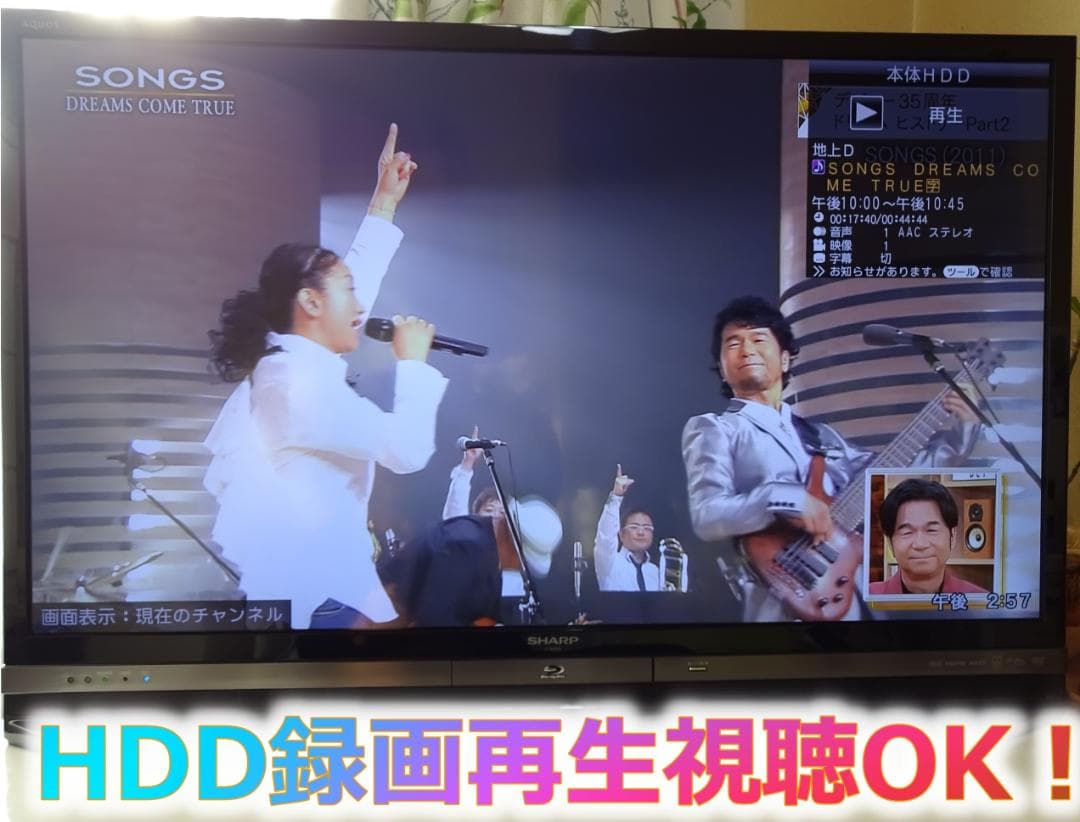 SHARP アクオス 2番組同時録画 BD/HDD一体型 液晶 LC-40R30