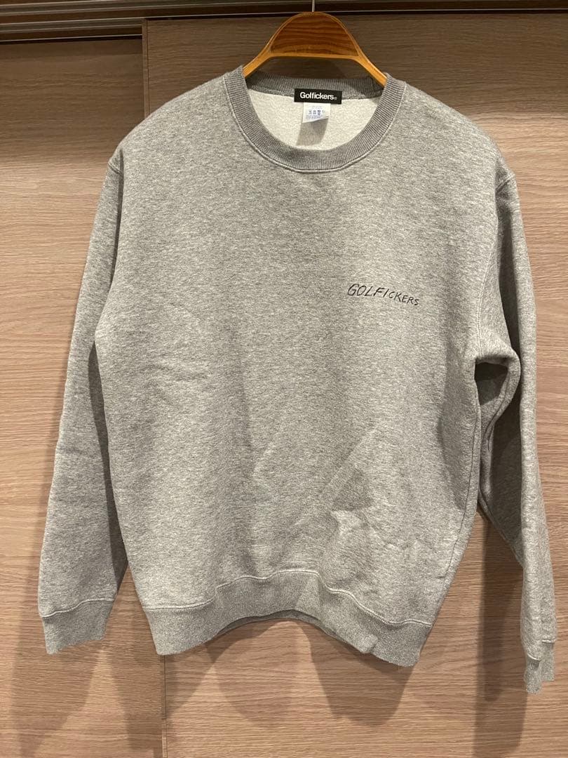 GOLFFICKERS グレー 裏起毛スウェットシャツ