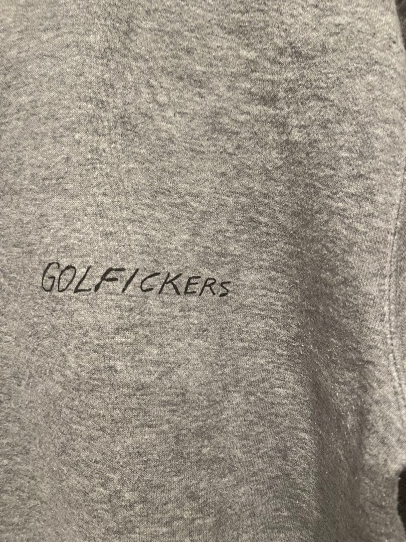 GOLFFICKERS グレー 裏起毛スウェットシャツ