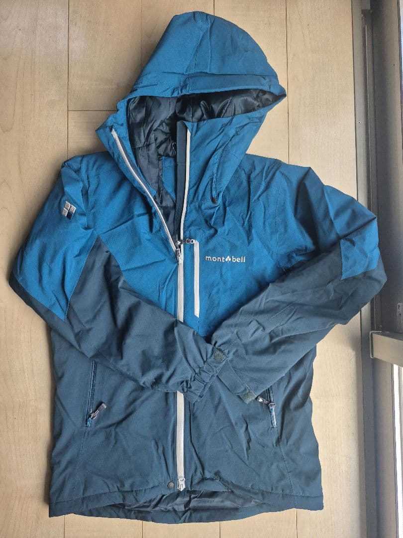 mont-bell　パウダーホップパーカ　ブルー