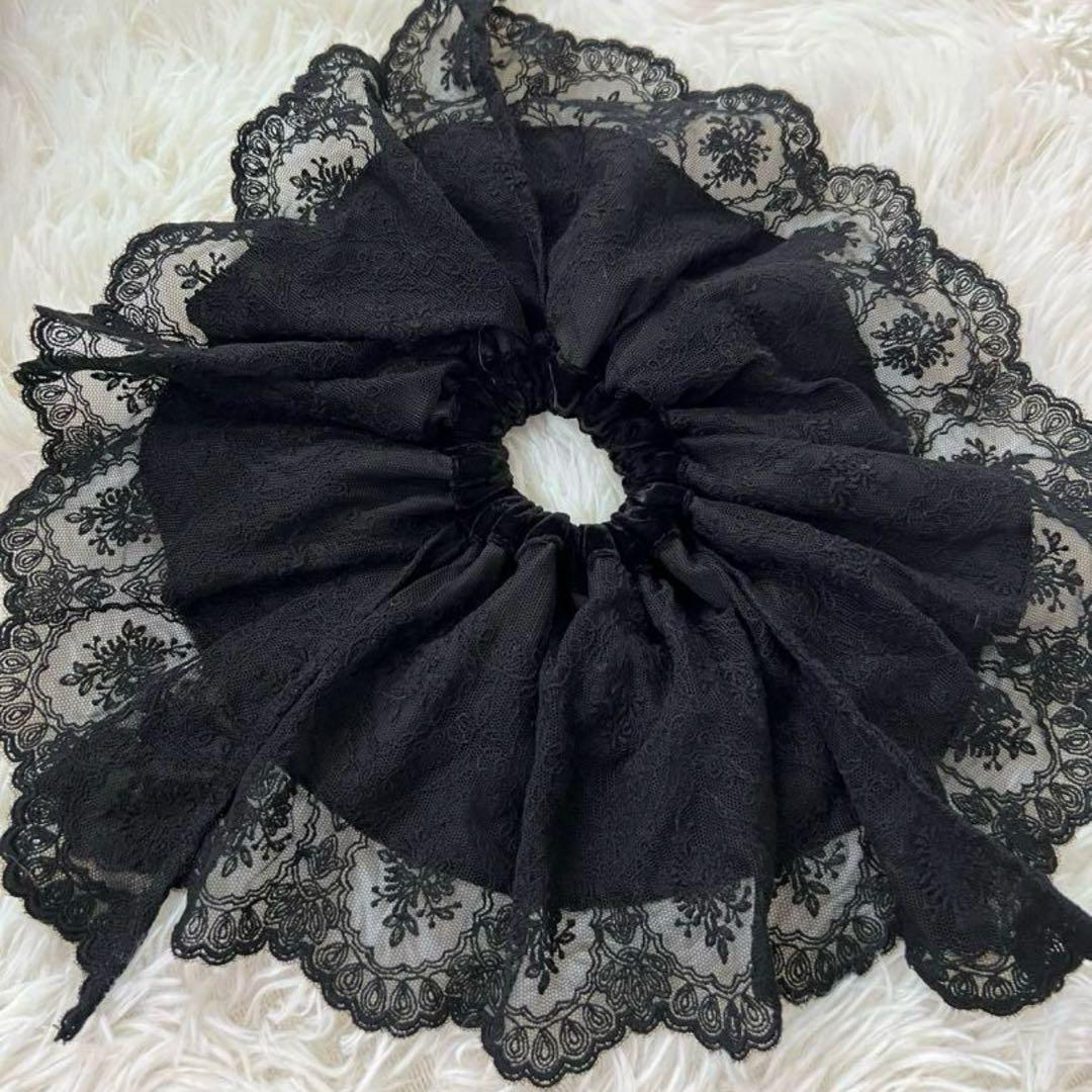 tanakadaisuke タナカダイスケ ベロアレース　シュシュ　ヘアゴム