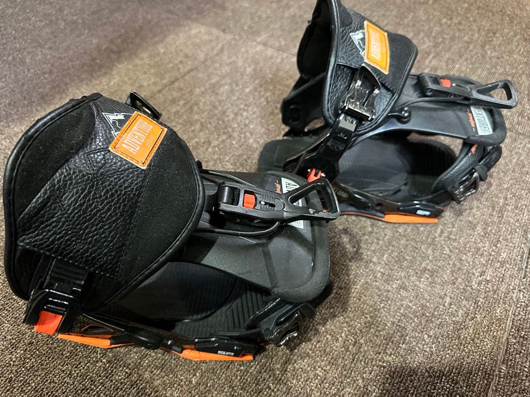 ADVENTURE スノーボードビンディング ブラック Sサイズ