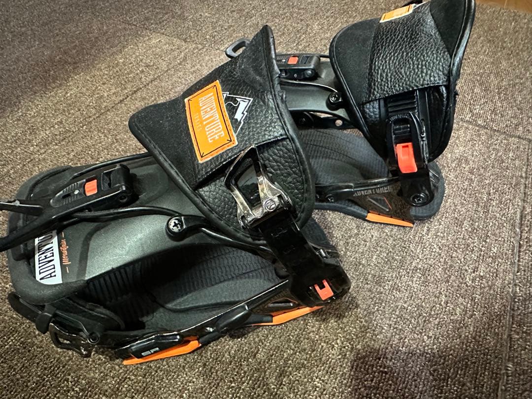 ADVENTURE スノーボードビンディング ブラック Sサイズ