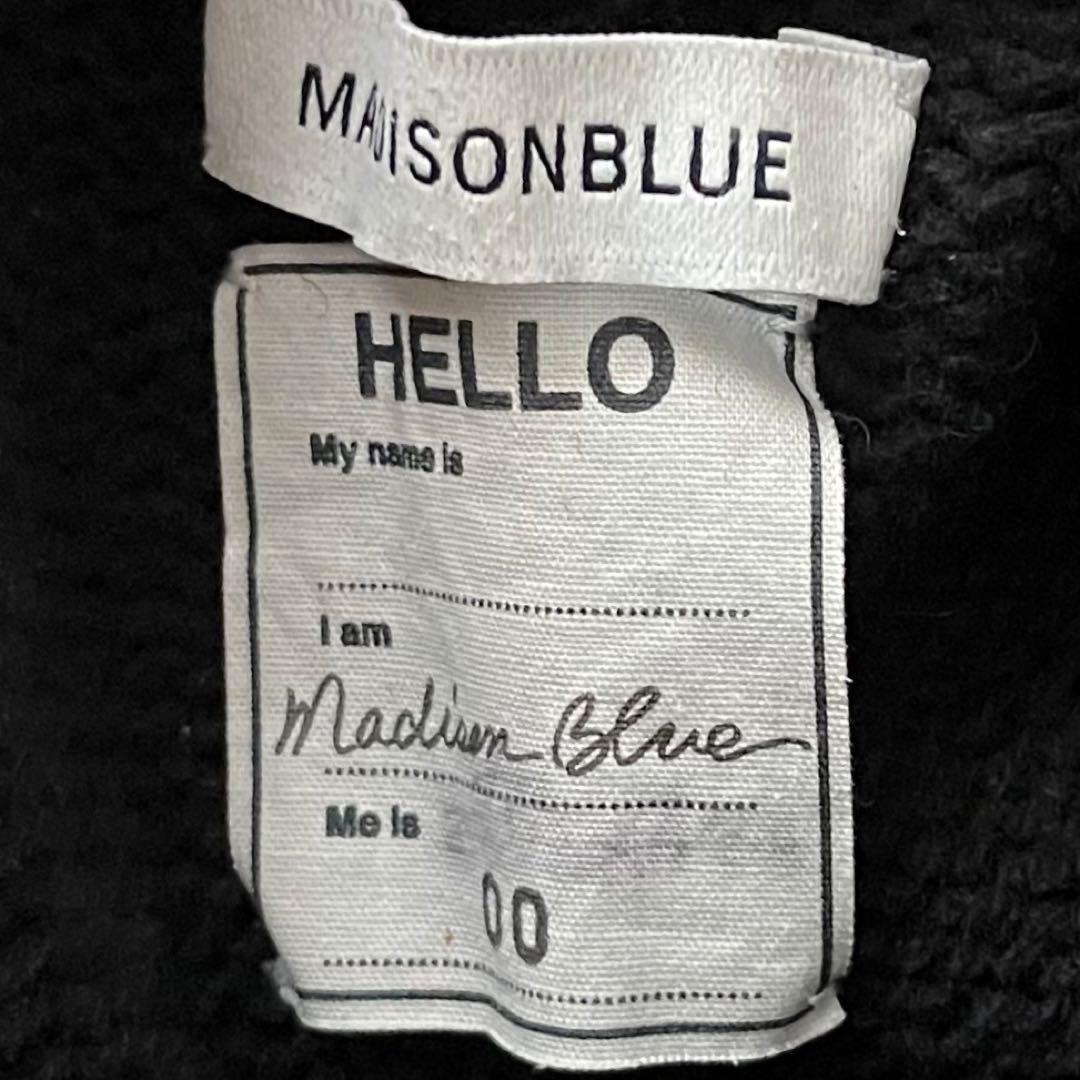 美品＊マディソンブルー ウールハイネックニット サイズ00 ブラック黒 長袖