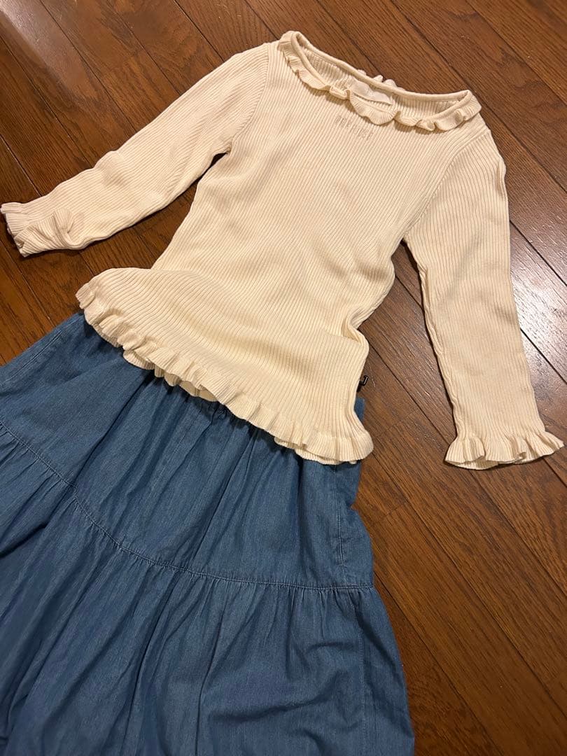 ト*モ様 PINK HOUSE デニムティアードフレアパンツ