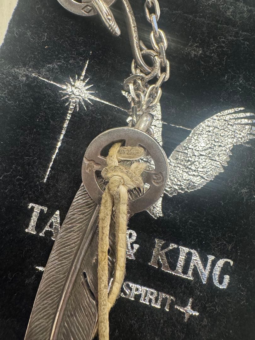 TADY&KING SVフェザーハートK18金縄ターコイズ 特大