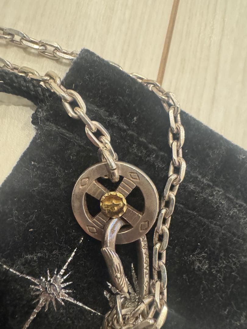 TADY&KING SVフェザーハートK18金縄ターコイズ 特大