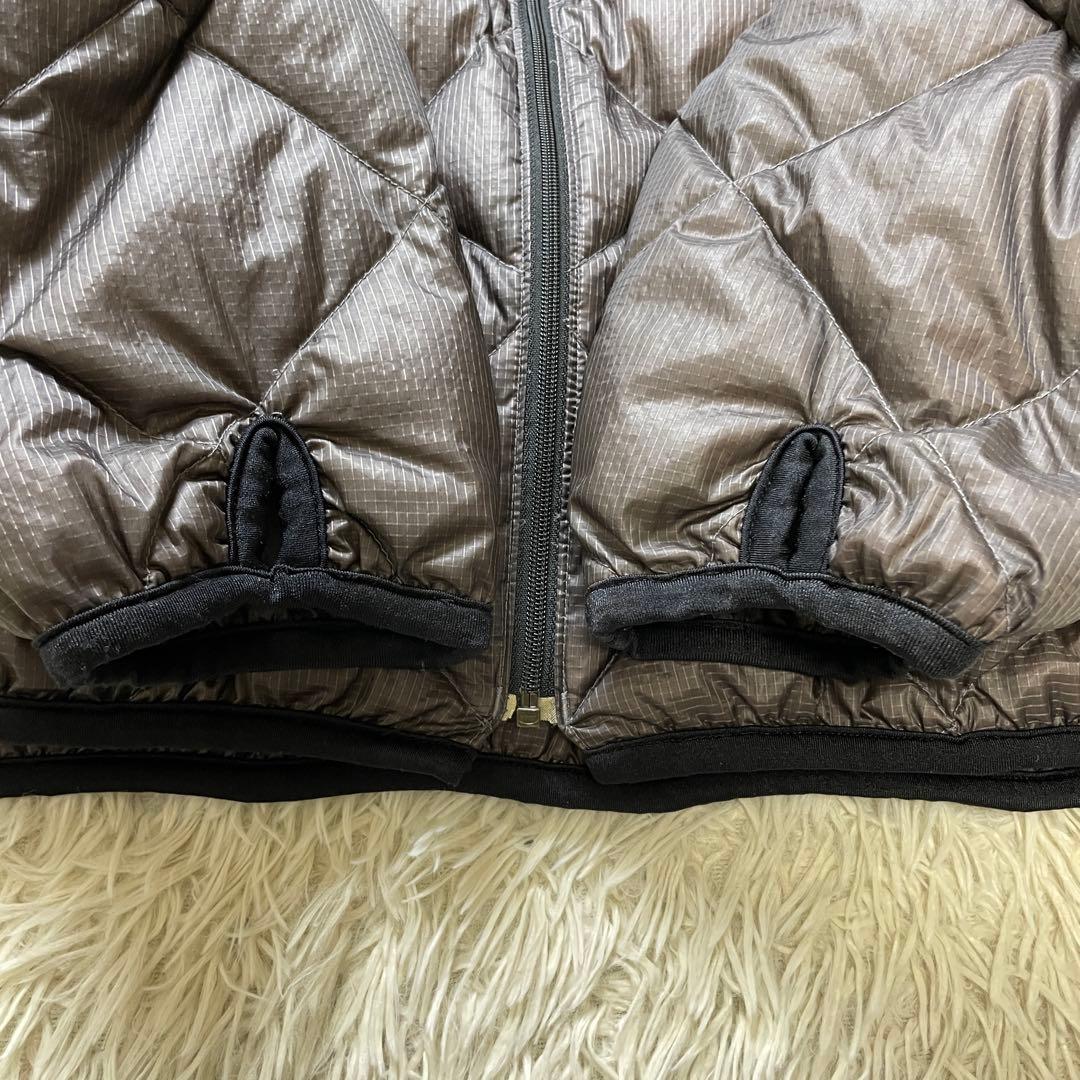 90s MOONSTONE グースダウン ダイヤキルティング L ブラウン