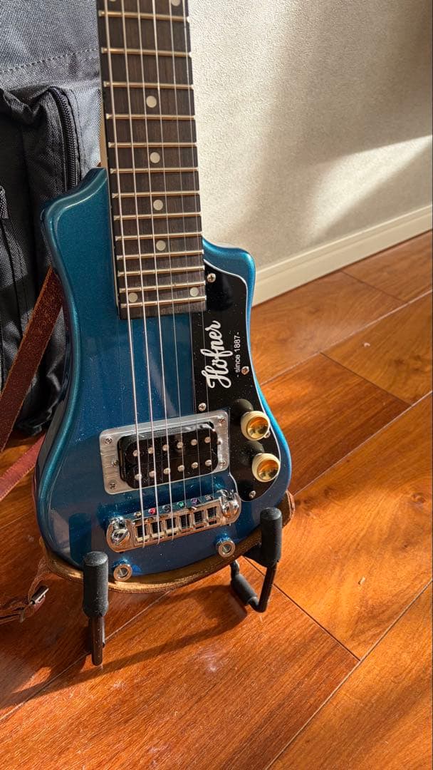 改造済/キズ有り Hofner Shorty ミニギター Gretsch風