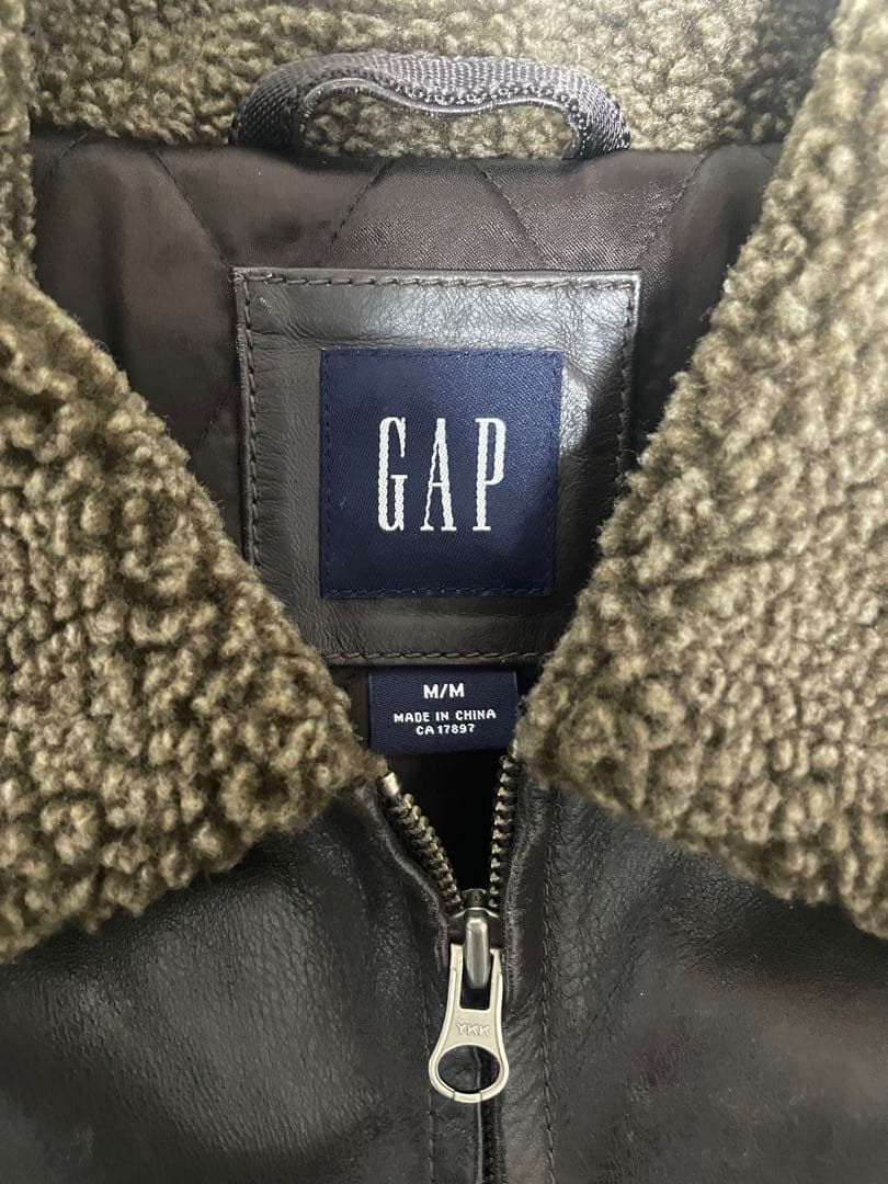 00s old gap オールドギャップ　レザージャケット　ブラウン　牛革