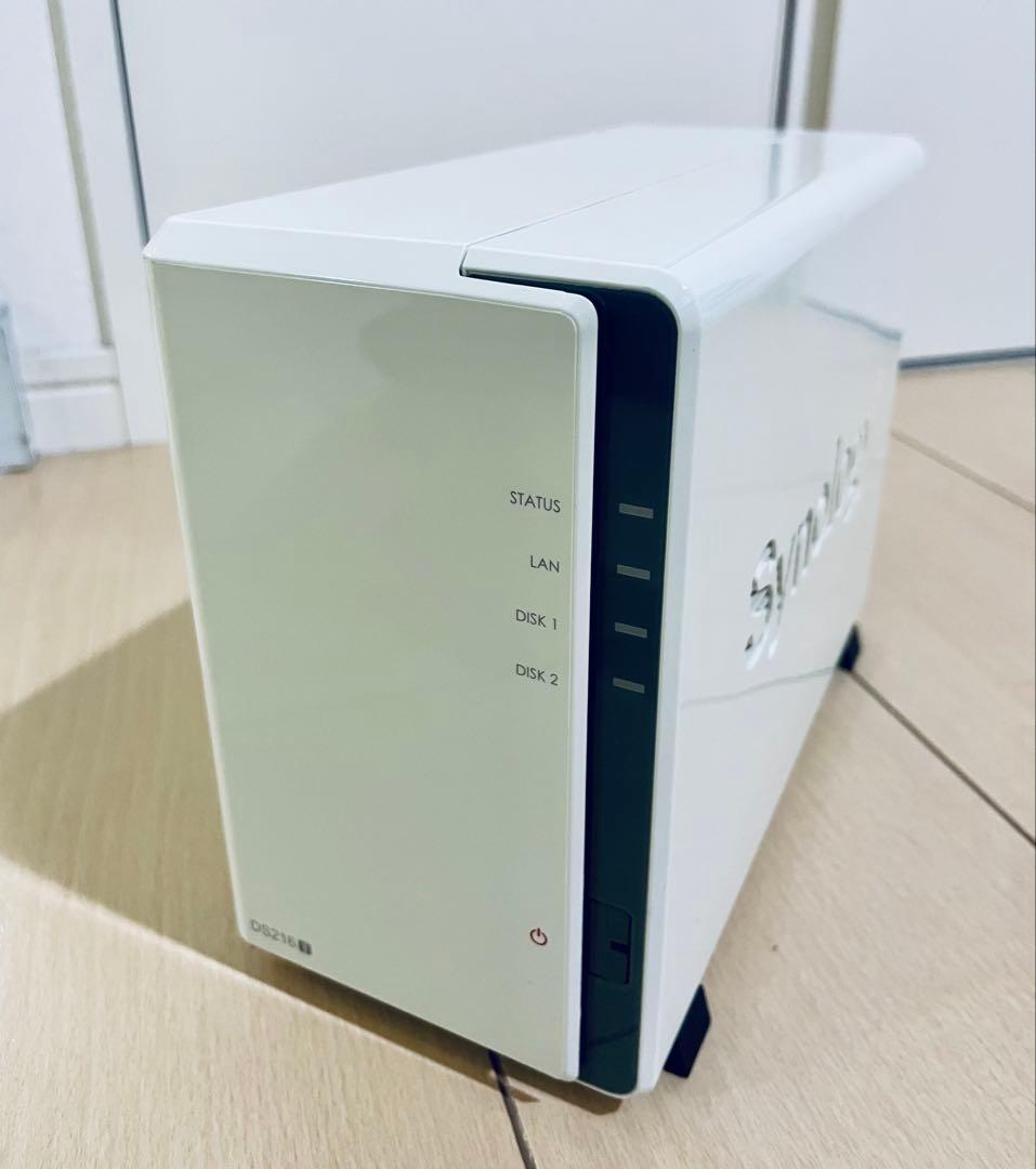 Synology DS216j 3TB HDD WD RED 2台付き
